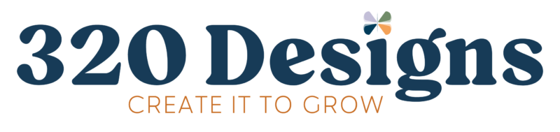 320 Designs Logo White Tag 800x189